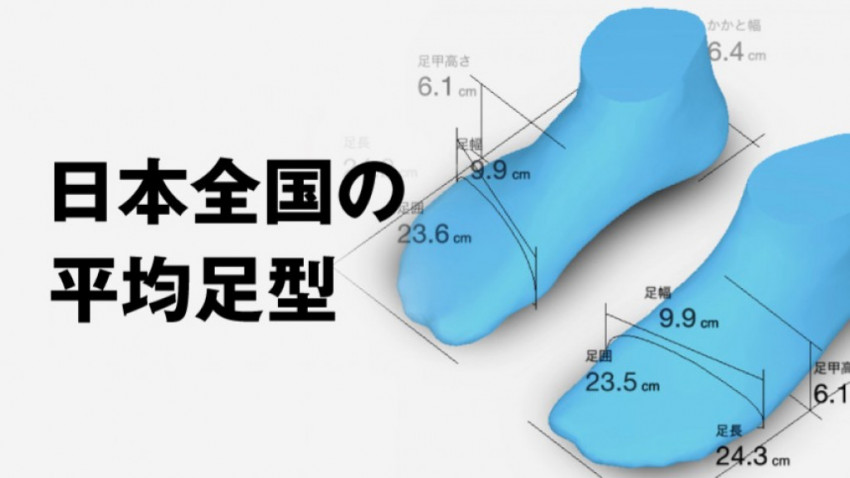 Zozo Zozomat の計測者数が100万人を突破 3d計測データから全国の 平均足型 足の平均サイズ を分析 日本ネット経済新聞 新聞 ウェブでec 流通のデジタル化をリード