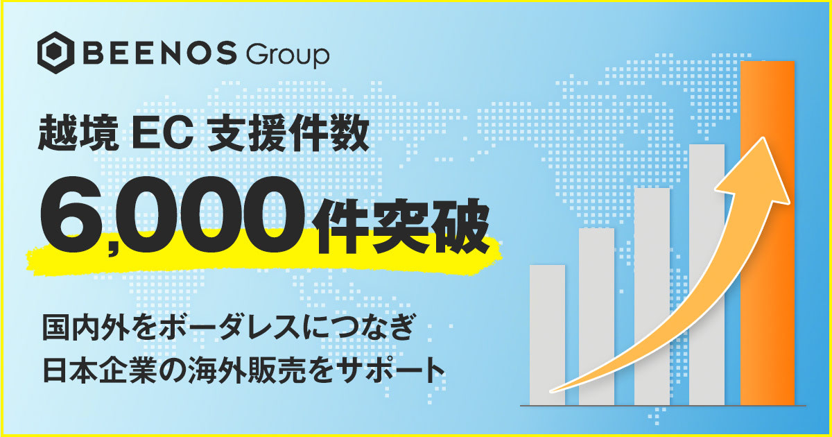 BEENOSグループ、越境EC支援件数が6000件突破 送料軽減などで利用者 