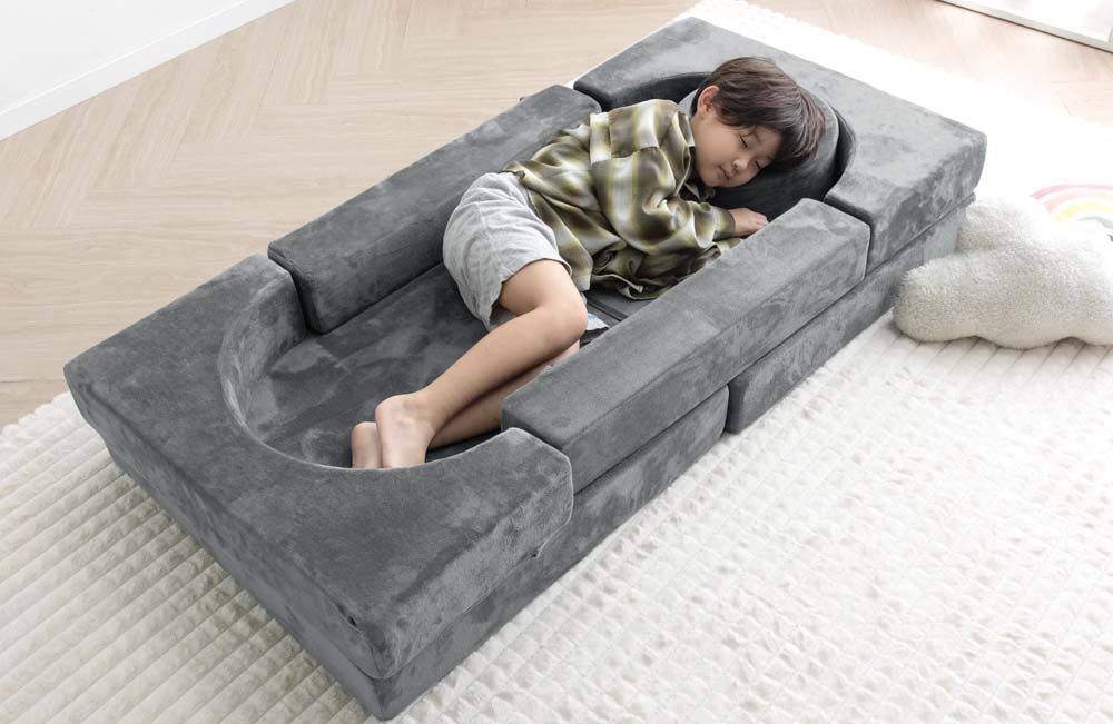 タンスのゲン、子どもが遊べる「つみきソファ」の新色発売 カバー単品