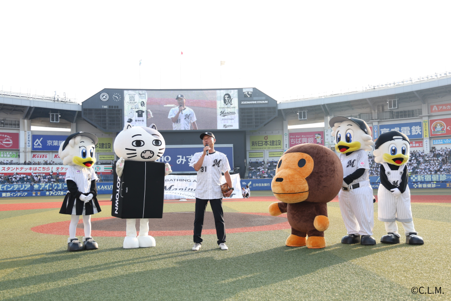 千葉ロッテマリーンズ✖️A BATHING APE コラボユニフォーム 96287-373-