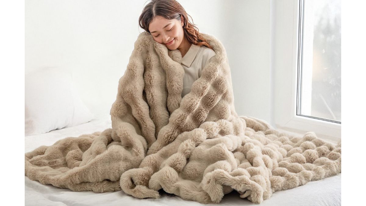  SHEEPTON ベージュ毛布 タンスのゲン、新毛布「もはや、うさぎ。」発売 SNSで話題のふわもこ
