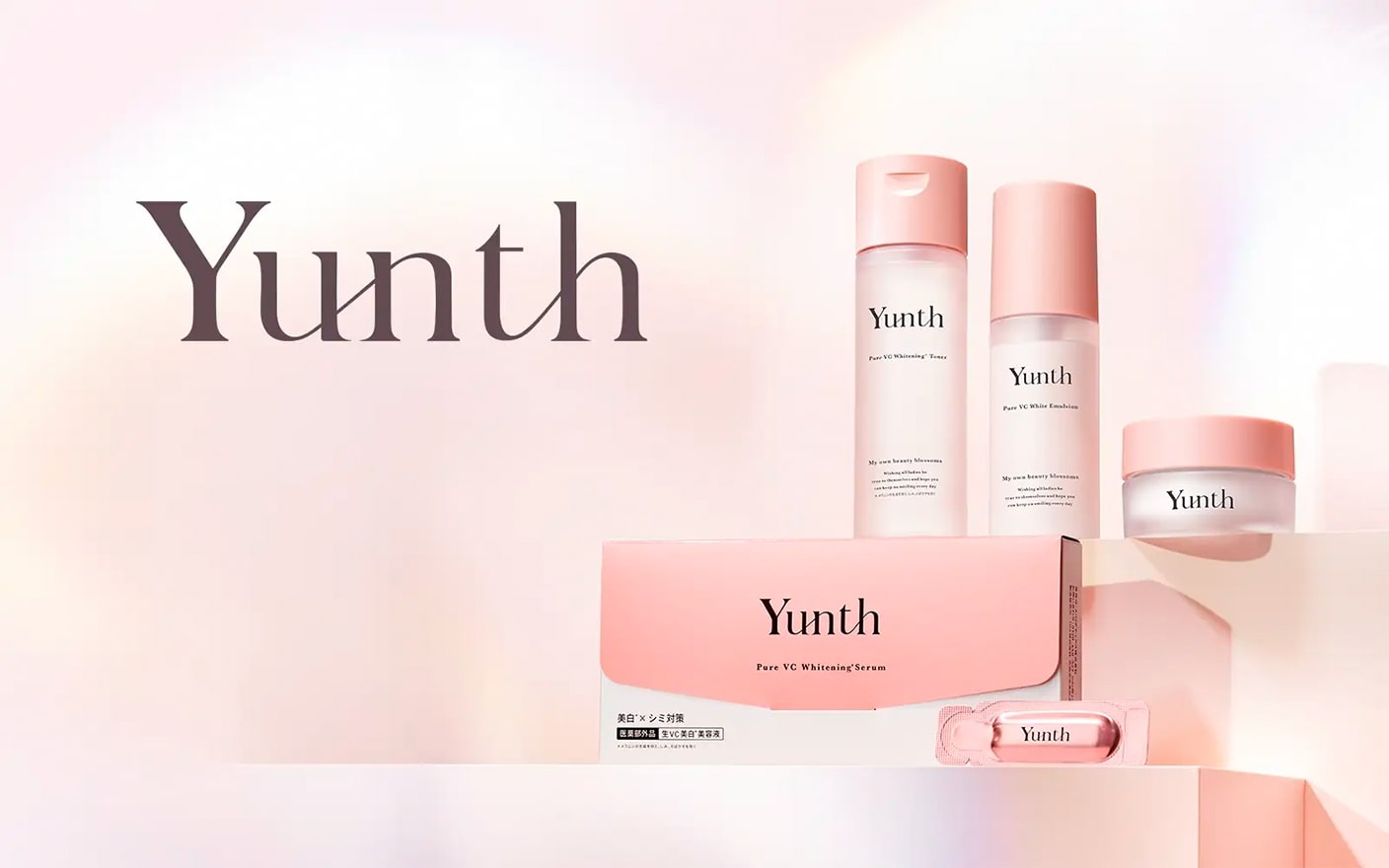 BTS」Vと日本初の単独契約】「Yunth」、スキンケアブランドとして快挙