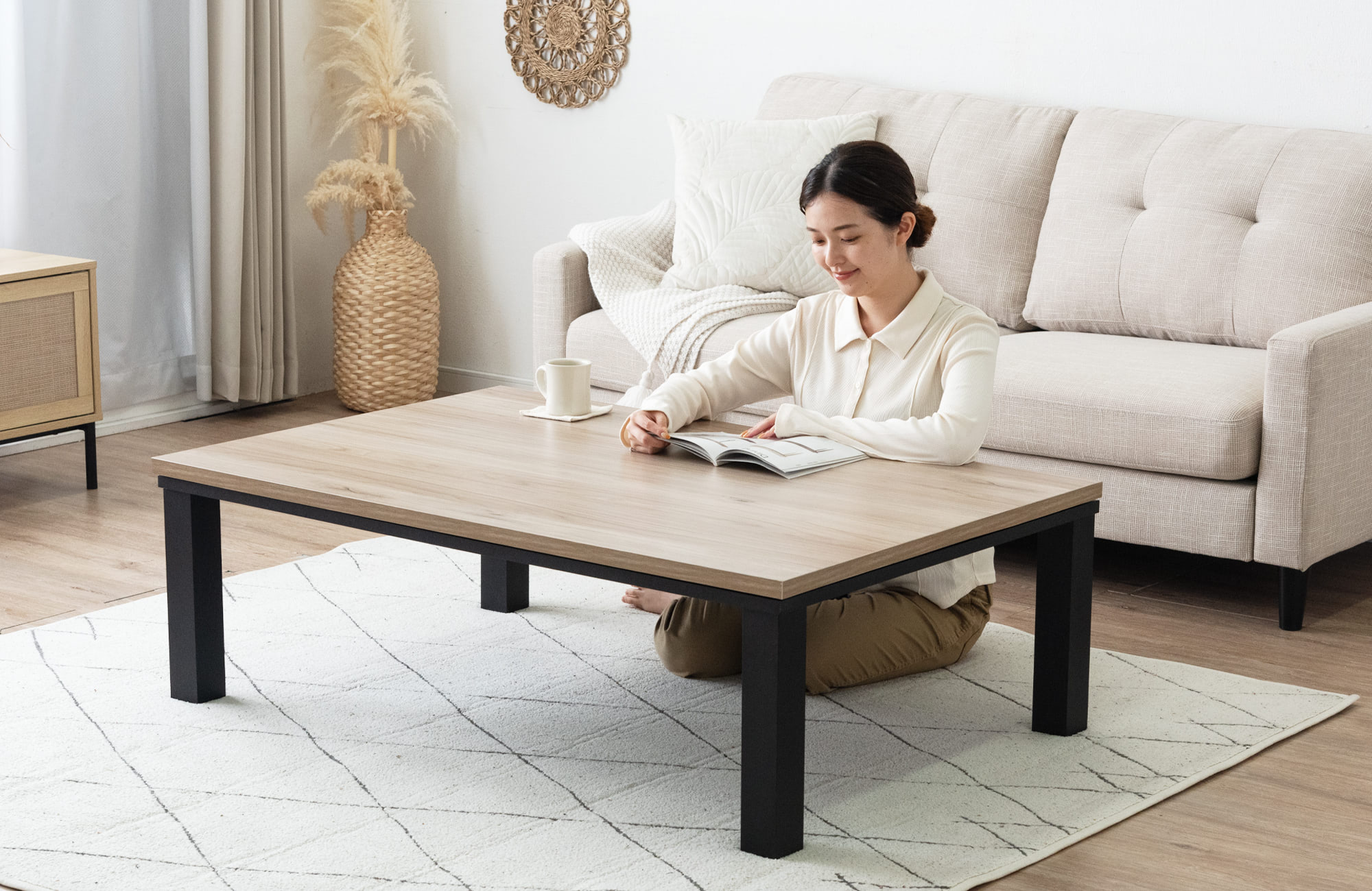 【早い者勝ち・引き取り限定】タンスのゲン-座卓・こたつテーブル タンスのゲン、1年中リビングで使える「こたつテーブル」発売 オフ