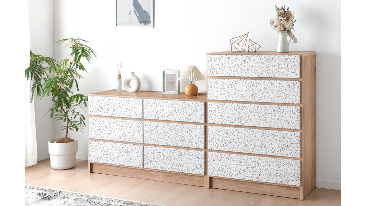 タンスのゲン、再注目のトレンド「テラゾー柄」家具シリーズ