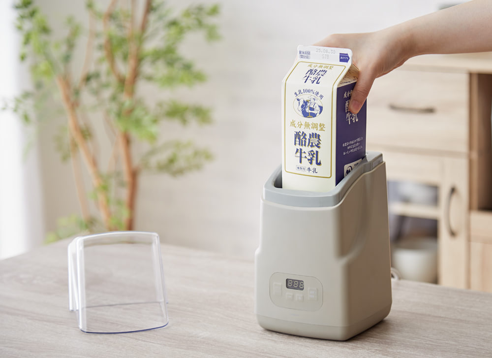 牛乳パックをそのままヨーグルトに】ジェネレーションパス、「simplus 