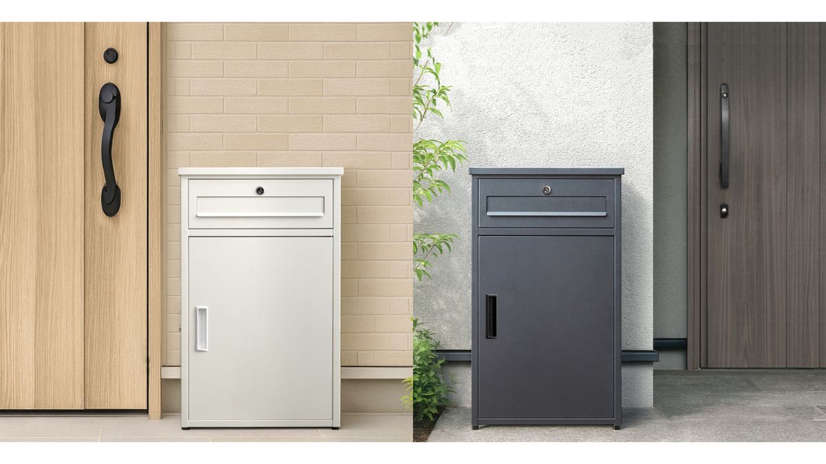 タンスのゲン、宅配ボックス「LIVBOX」に新モデル ポスト一体型で