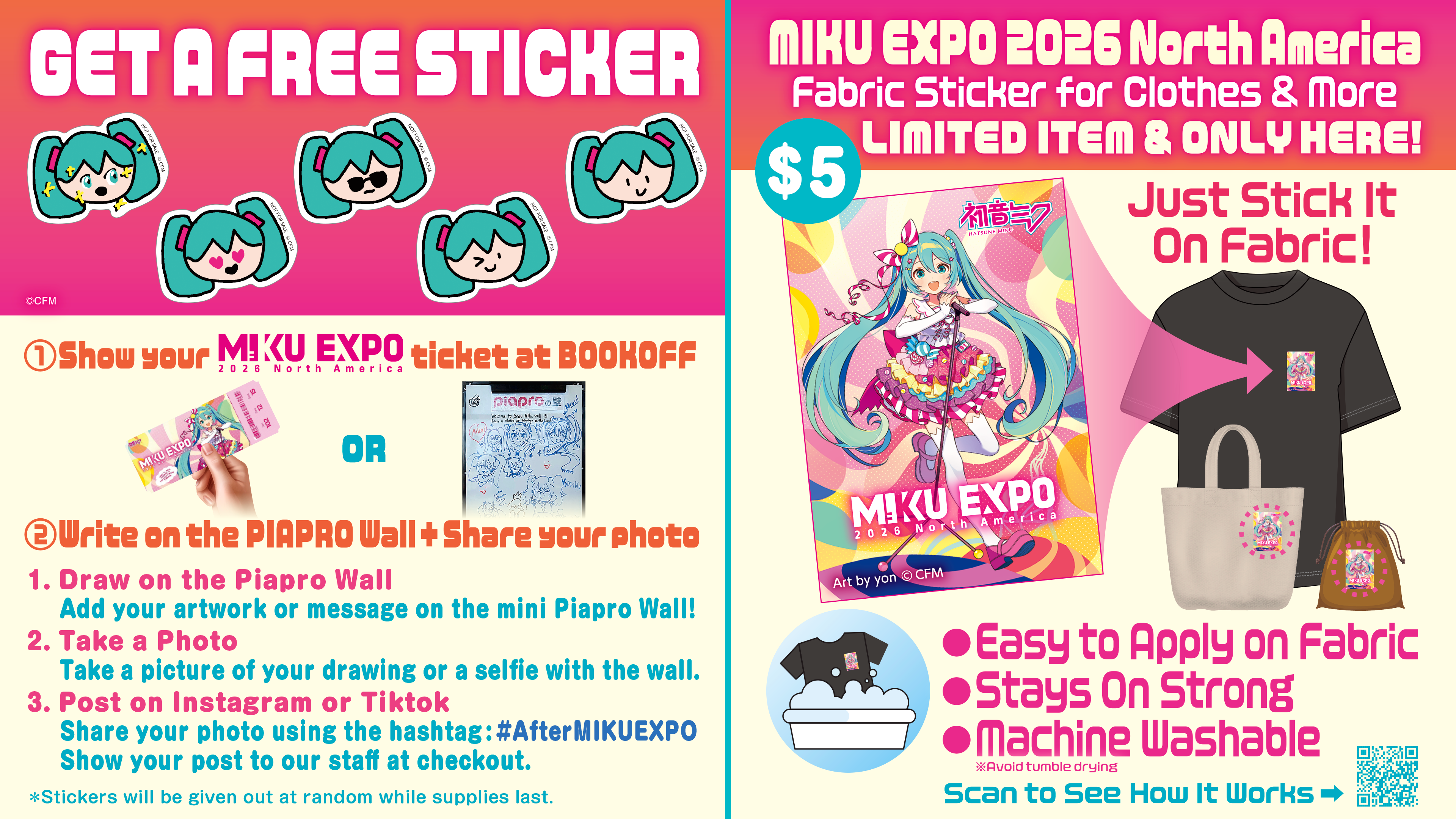 日本直販、BOOKOFF USA8店舗で「初音ミク」世界ツアー連動ポップアップ