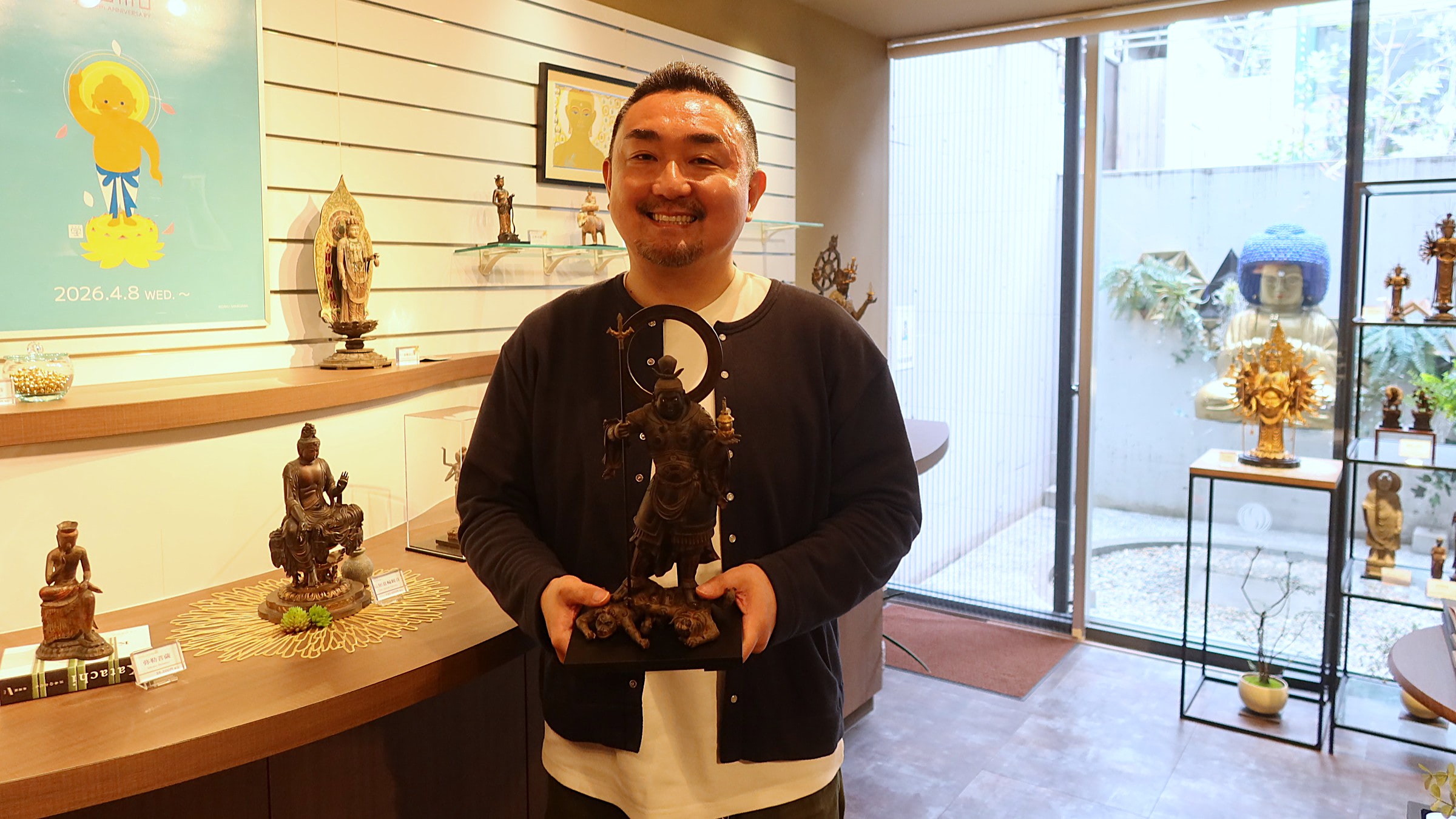 旧家蔵出　古インド仏像　美品　インテリア　縁起物 インテリア仏像「イスム」運営のMORITA、アート視点で市場開拓 海外