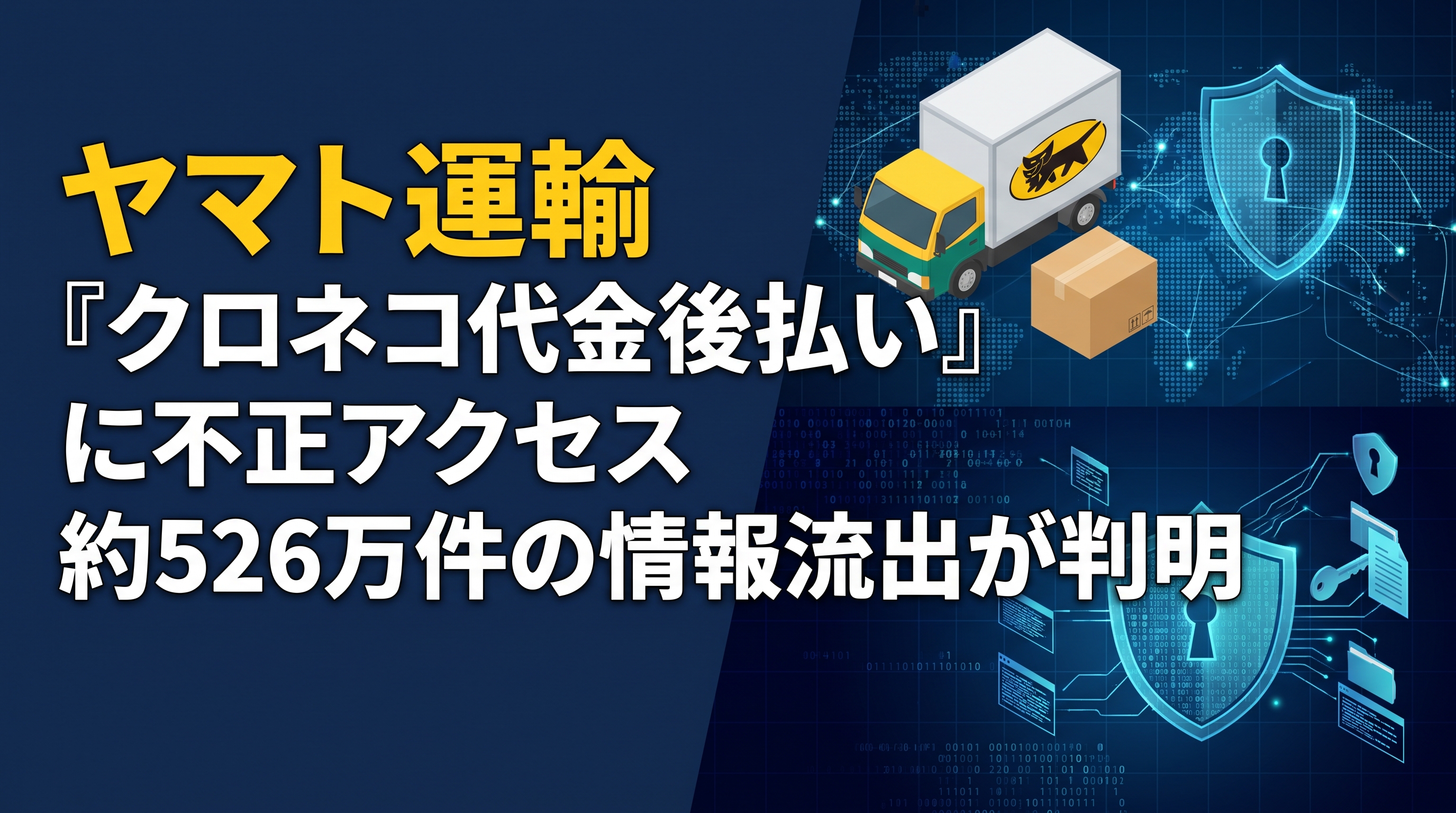 ヤマト運輸、「クロネコ代金後払い」の不正アクセスを調査 約526万件の