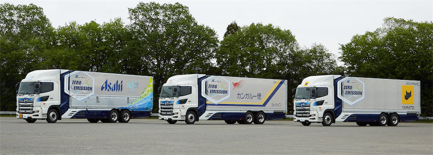 ヤマト運輸や西濃運輸など、日本初の燃料電池大型トラックの走行実証を